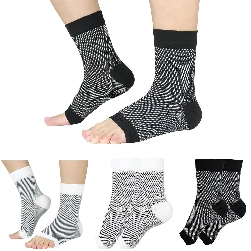 

Compression Ankle Socks for Women Men Neuropathy Socks Plantar Fasciitis Socks Ankle Brace Relief Toeless Socks