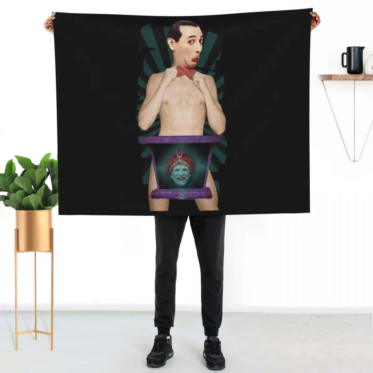 Pee Wee Herman after dark Throw Blanket Personalized Gift Flannels Warm manga Decorative Throw christmas decoration Blankets