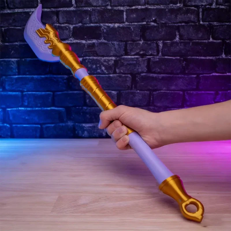 Rumi Cosplay Spada Film KPop-Demon Hunter Accessori per costumi Kawaii Coltello lungo Spada viola Hot Natale Gioco di ruolo Prop Regalo