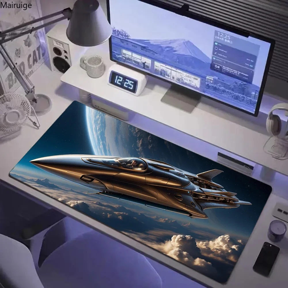 Space Shuttle Pattern Large Mouse Pad Computer Table Plane anti-slip Anti-wrinkle Desk Mat Aviation Airplane Gamer Mousepad XXL