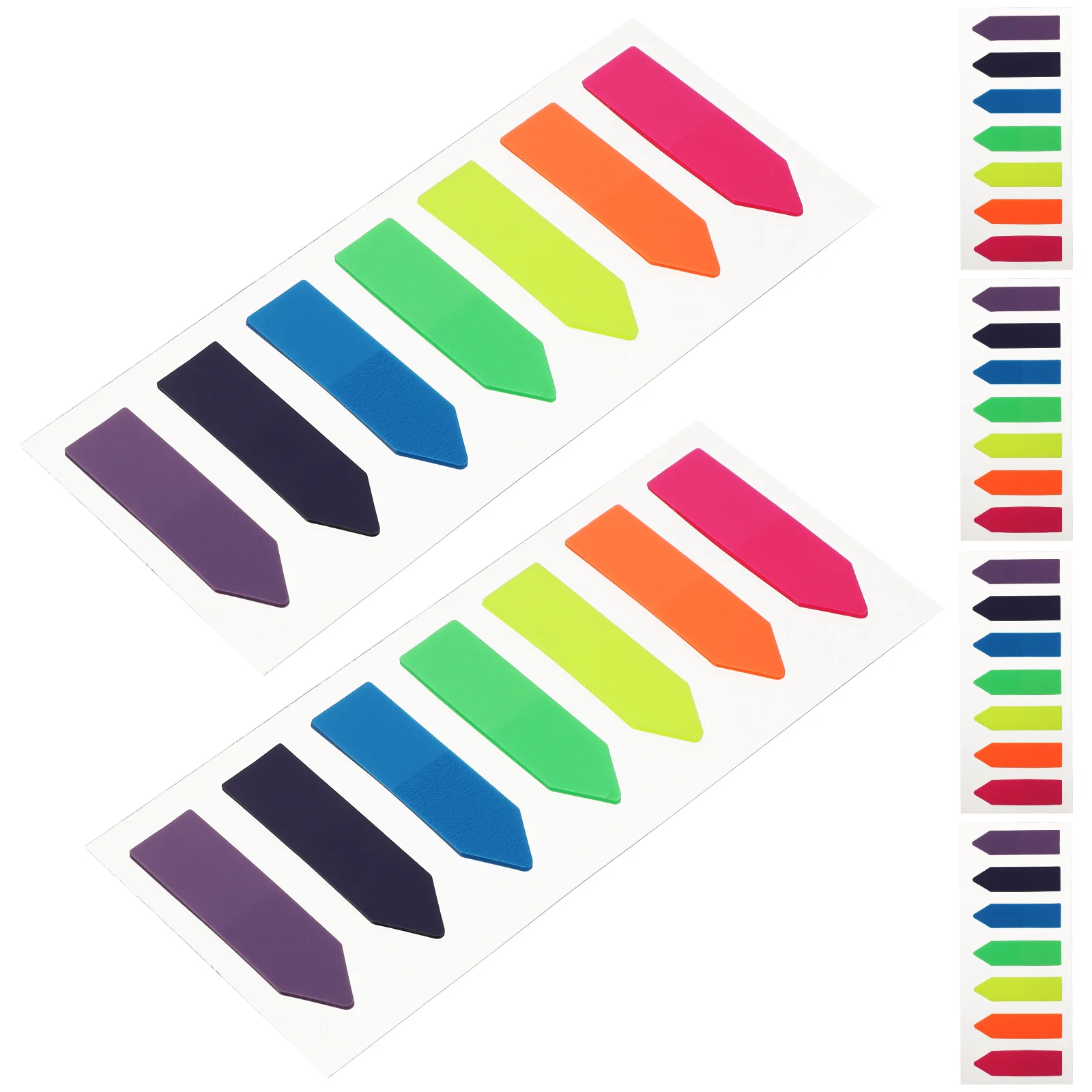 

6 Books Tag Arrow Sticker Bookmark Page Markers Tabs Notebook Paper Stickers for Annotating Colorful Marker Sticky Memo Pad Pet