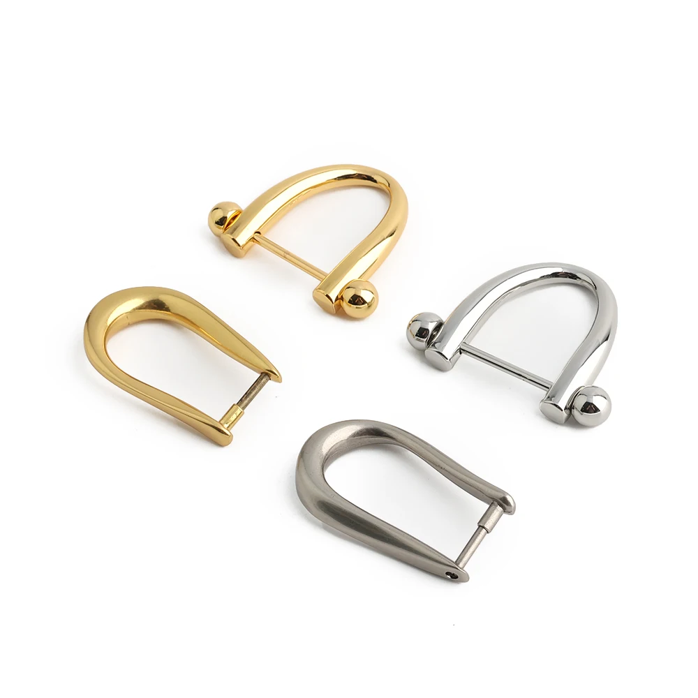 10/30/60PCS Detachable D-Buckle Metal Opening D Ring For Shoulder Bag Belt Strap Swimwear Decor Hat Horseshoe Hook Accessories