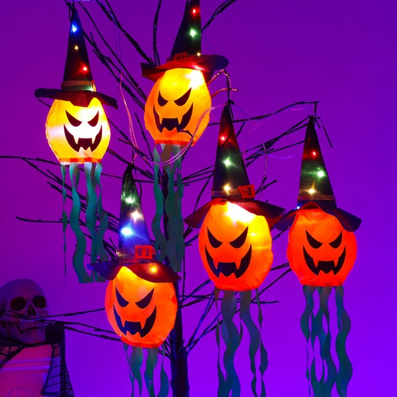 Luci di Halloween, 5 luci di stringa di decorazioni di Halloween a LED, per decorazioni di Halloween per feste a casa all'aperto per interni