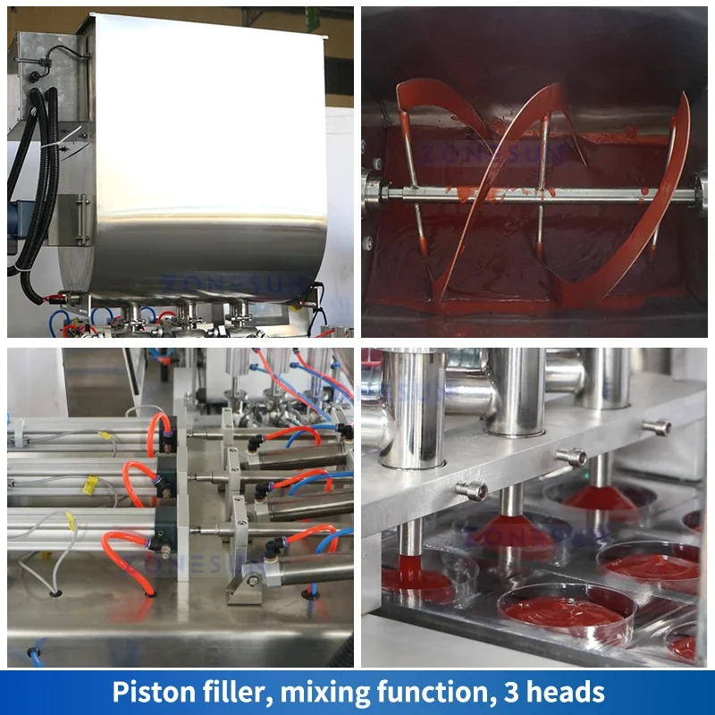 Автоматическая упаковочная машина ZONESUN, горизонтальная алюминиевая упаковка, оборудование для наполнения и запечатывания жидкостей, пищевая косметика ZS-DDP270