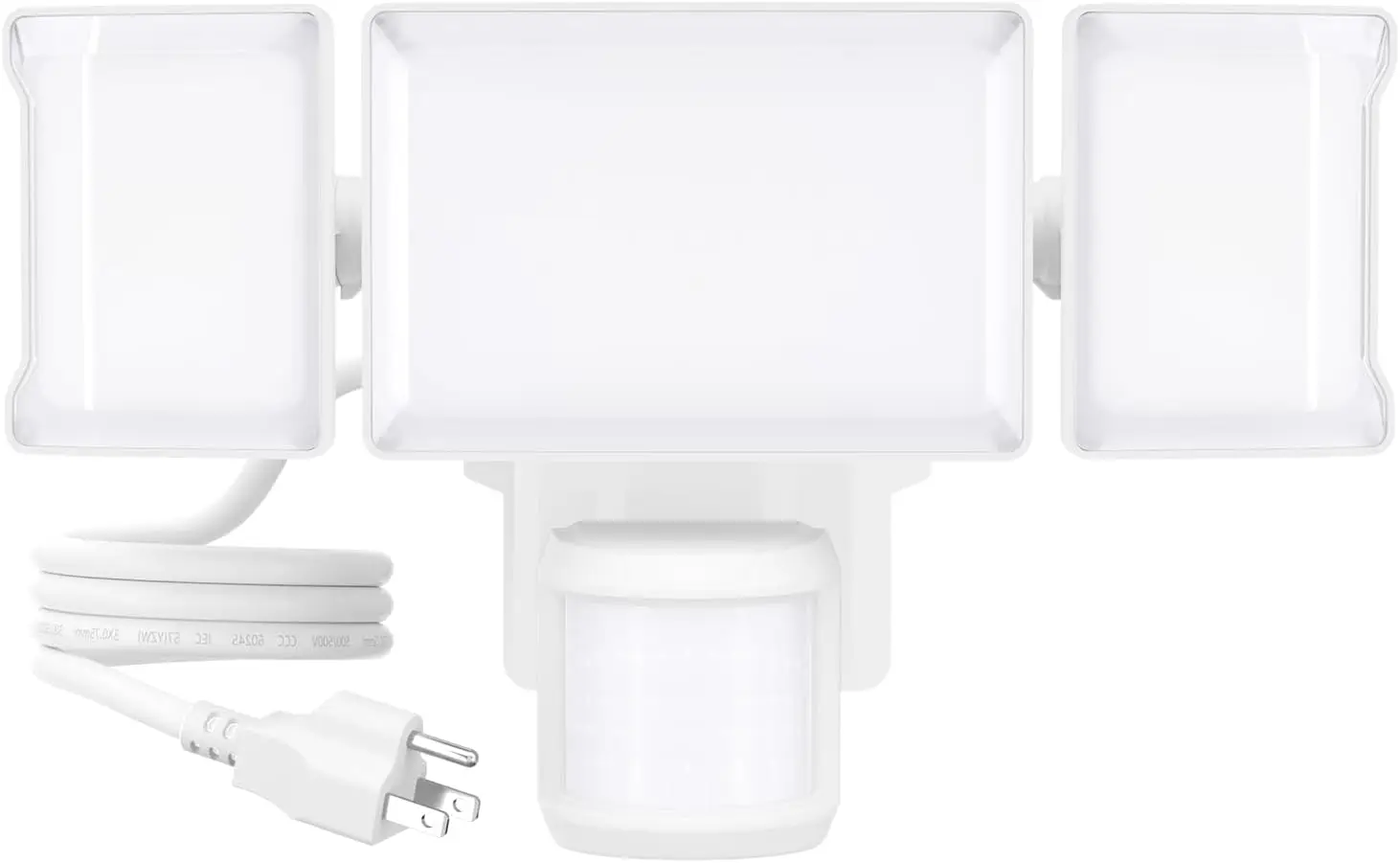 

Наружный светильник с датчиком движения 75 Вт, светодиодный прожектор 7500LM, водонепроницаемость IP65, датчик PIR 6500K для гаража, двора, патио