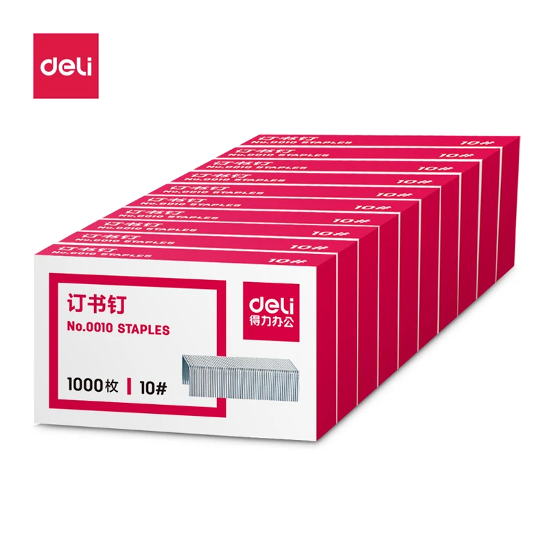 Deli Industrial Small No.10 Staple 24/6 Standard for No.12 Staplers General Use Model 0010/0012 - Pack of 5000