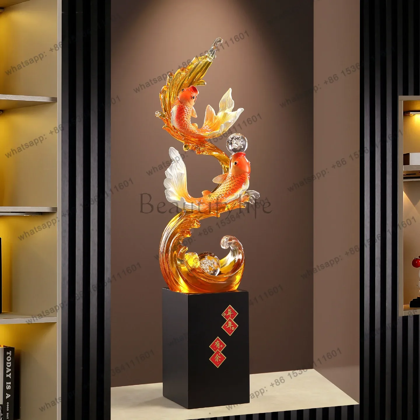 FGSince then, there have been fish ornaments erected every year, high-end light luxury porch niches, and new home decorations