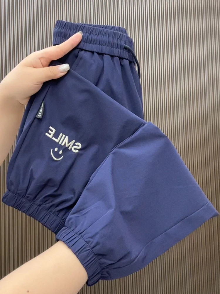 

Women Pants 2024 New Summer Thin Loose High Waist Slim Straight leg pants Ladies Elegant Elastic Waist Women Floral Trousers