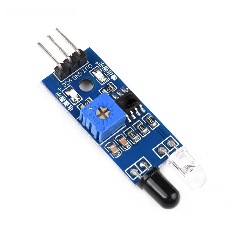 Car Infrared Obstacle Avoidance Module Wall Sensor Adjustable Distance Optical Reflective Sensor Switch