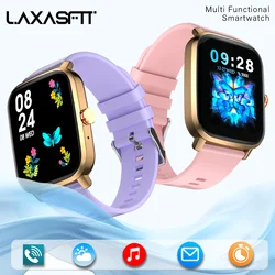LAXASFIT Voice Calling Smart Watch Ultra 1.85 inch Screen 24H Health Monitor 100+ Sports Modes, Bluetooth Smartwatch Men Women