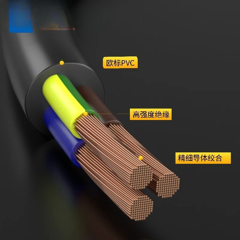 European Standard Power Cord H05VV-F Multi-core Sheathed Cable 2 3 4 5-core VDE Certification CE Certification European
