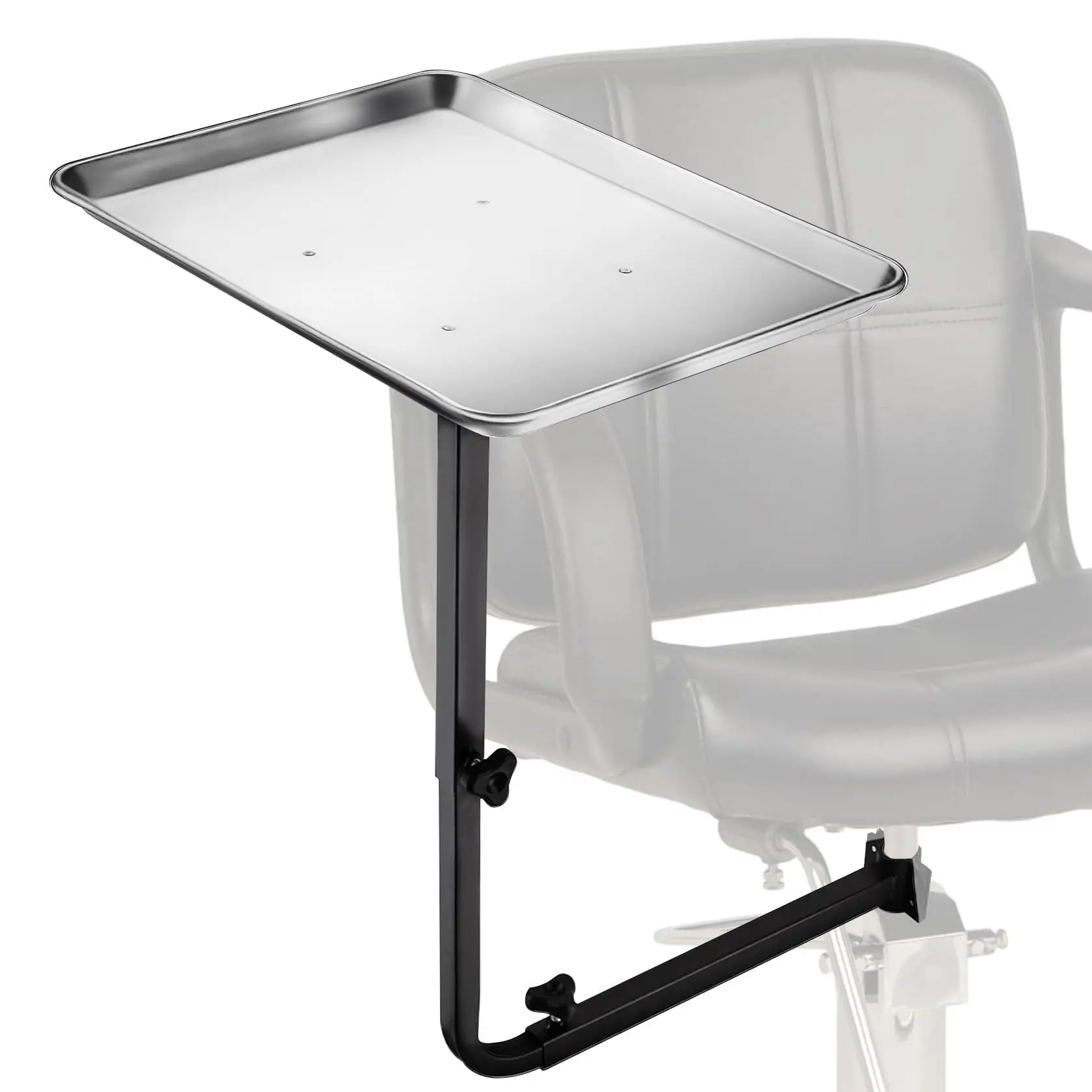 Salon tray Hairs chair Grafting storage Aluminum tray Hairs chair storage tool Lifting rotating bracket