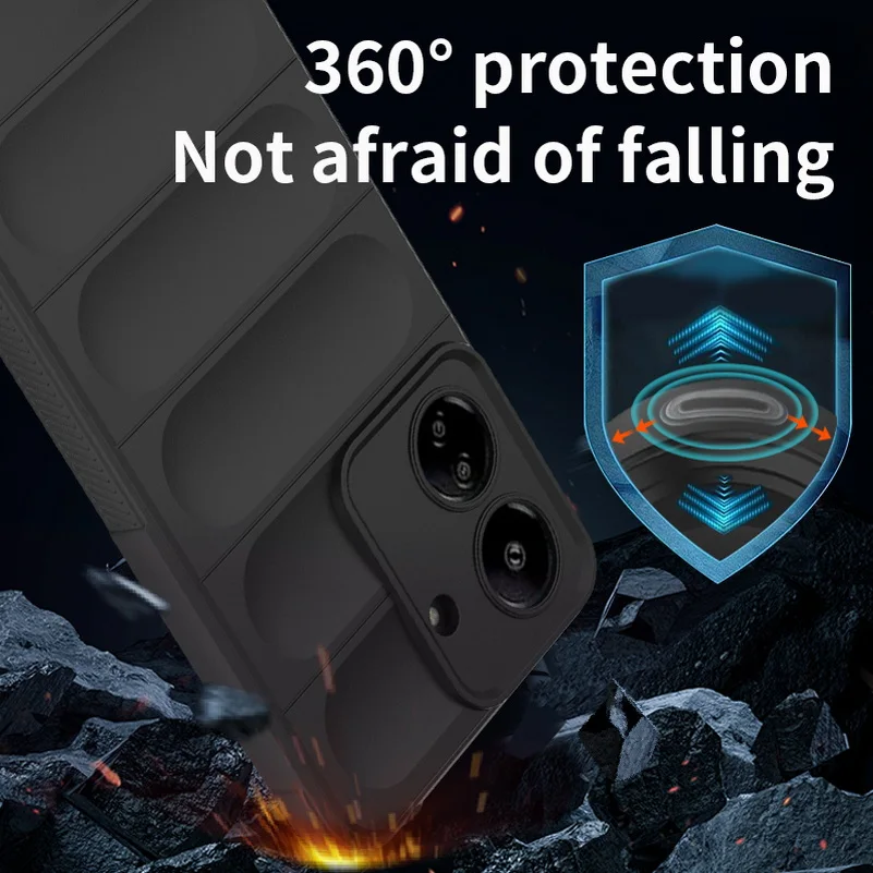 Airbag Anti-drop Case For POCO C65 C50 F5 Pro X5 M5 M4 X4 GT X4 Pro M4 Pro F4 X3 GT F3 Hybrid Shockproof Armor Heavy Duty Cover