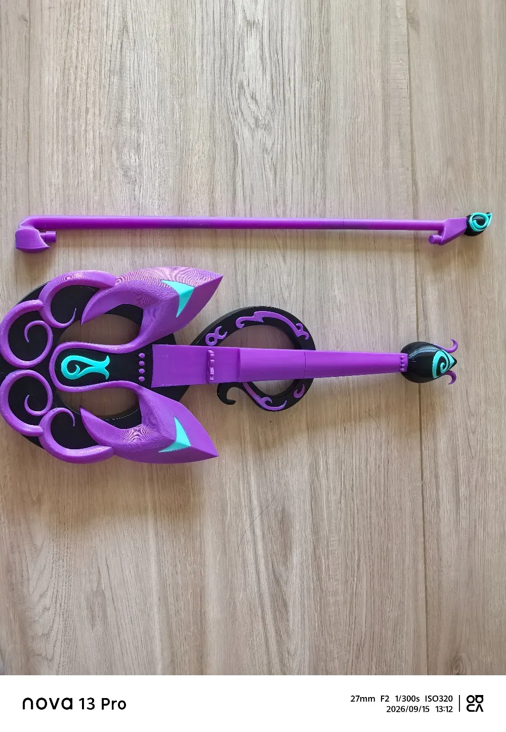 Lily Black Magic Violin Prop Comic Balala The Fairies Cosplay Props for  Anime Show Chrismas Festival Party Stage Performance