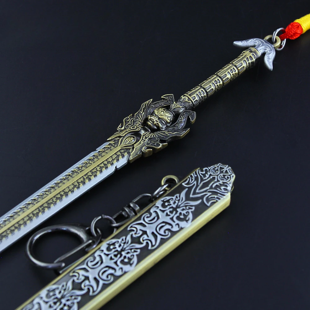 Game Weapon Anime Surrounding 22cm Li Jinglong Sword with Sheath Zinc Alloy Weapon Model Artwork Decoration Retro Toys Gift