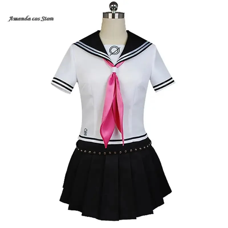 Anime Danganronpa Mioda Ibuki Cosplay Costume Colorful Devil Horn Wig For Woman Halloween Carnival Costume Props