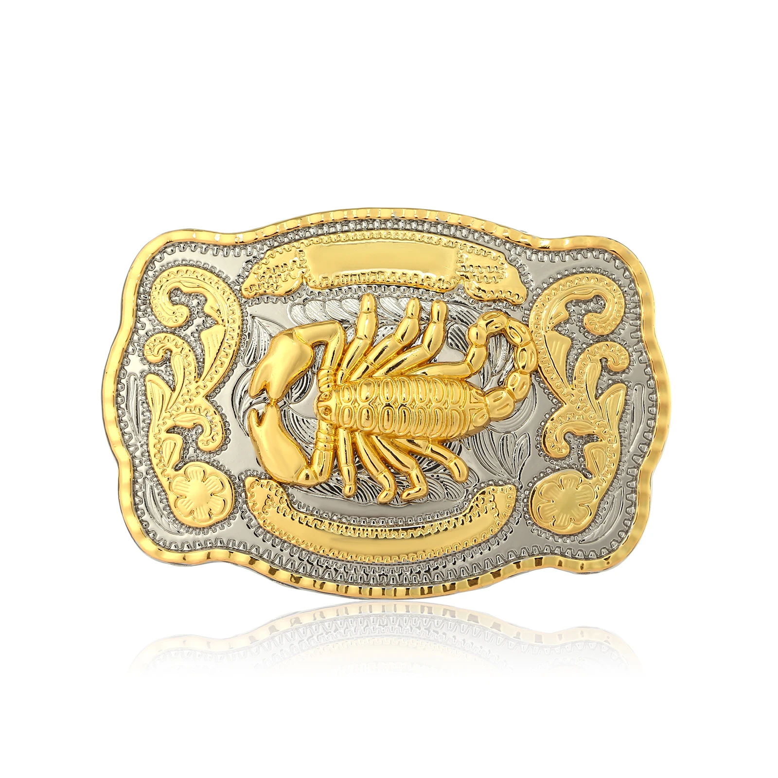 Golden 3d Scorpion Western Cowboy Belt Buckle