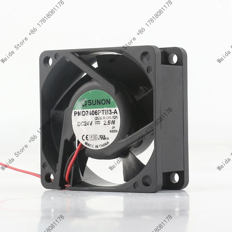 SUNON Precision PMD2406PTB3-A DC24V 2.5W 6CM 6025 60X60X25MM Inverter Heat Dissipation Fan