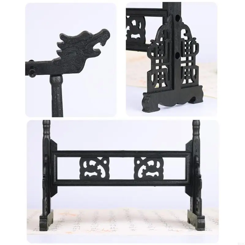 W89C Exquisito Pincel Soporter Rack 12 Pins Cepille Pen Pen Soporte soporte Ornamentos para Oficina