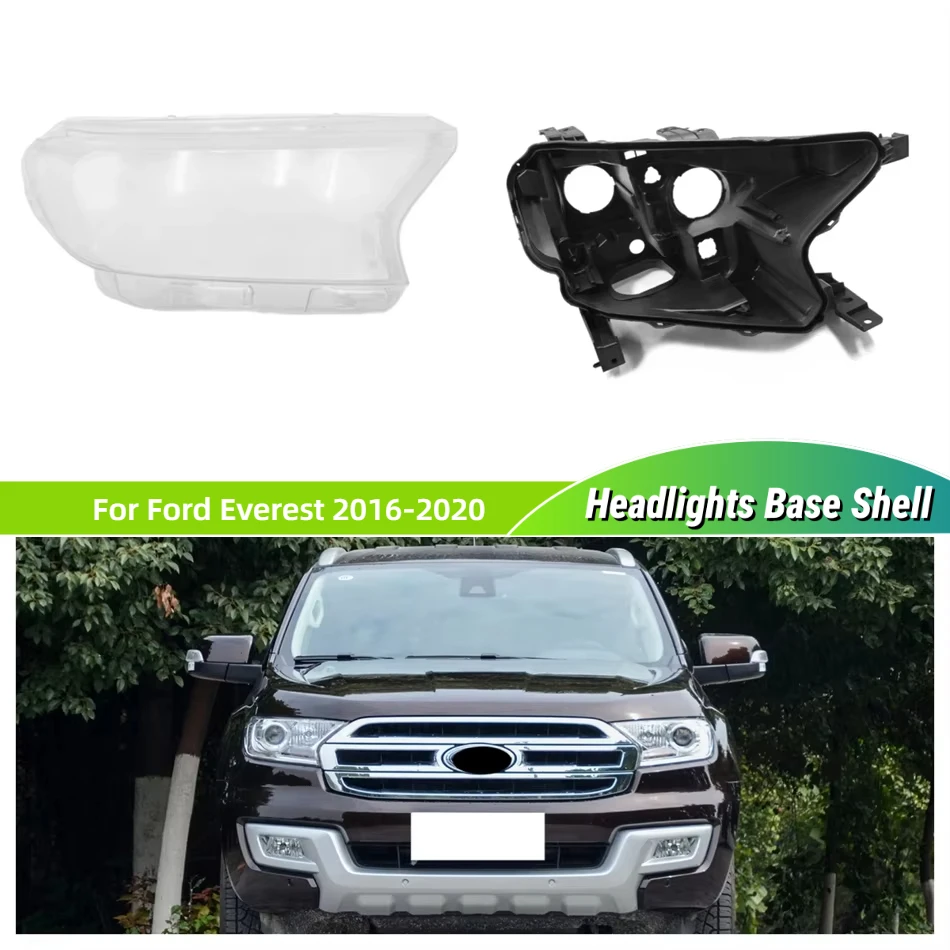 

For Ford Everest 2016 2017 2018 2019 2020 Car Interior Spare Parts Base Head Lamp Shell Front Lamp Holder Glass Lamp Cover