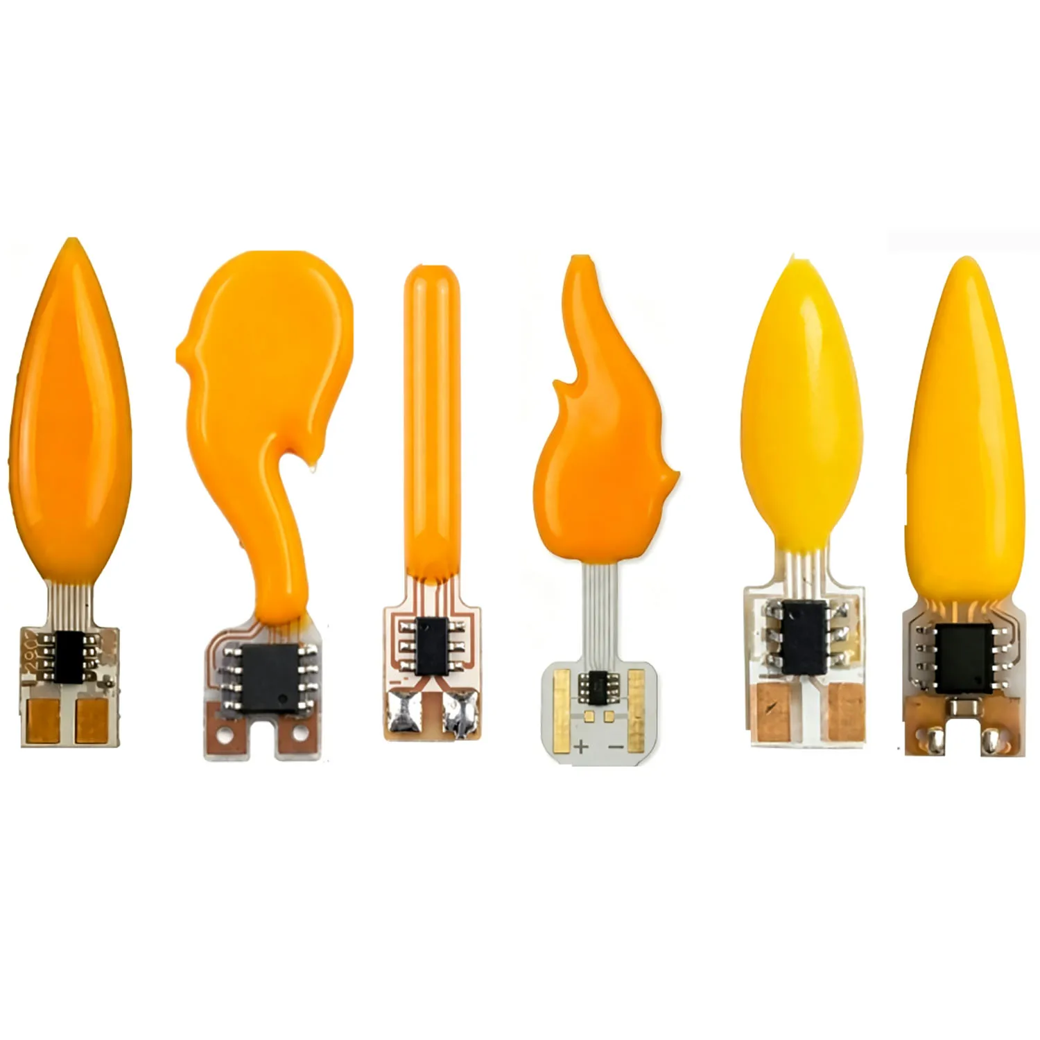 20PCS 3V LED Flashing Flow Candle Light Bulb Flame Light 2200K Diode Birthday Party Decoration Light Bulb Accessories
