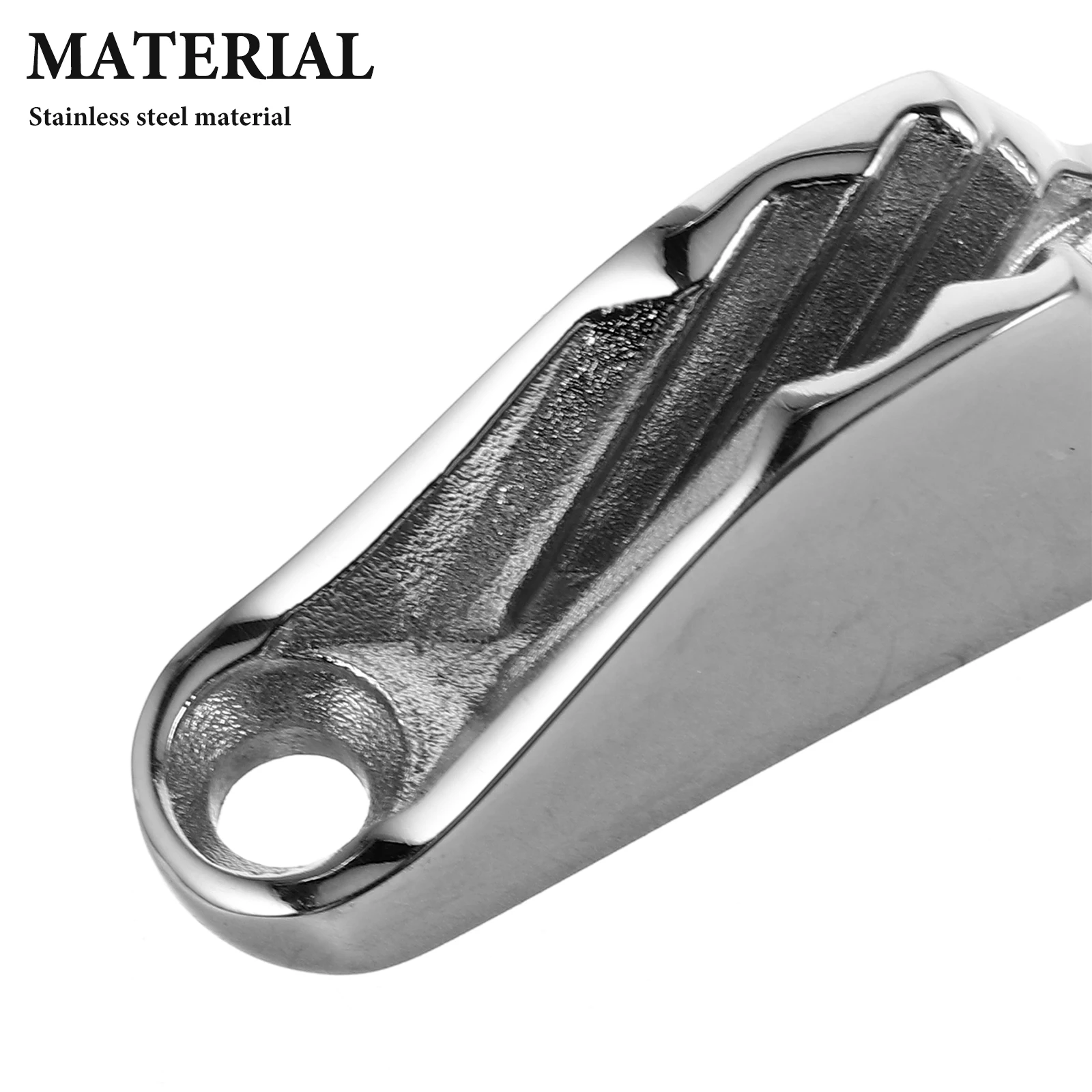 2 szt. Wytrzymałe klamry ze stali nierdzewnej do lin łodzi, zacisk do lin, akcesoria do żeglarstwa i kajaków, klamry morskie typu róg