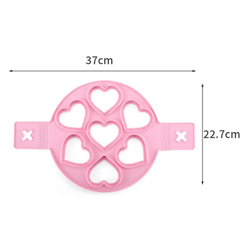 Fried Egg Pancake Maker Nonstick Cooking Tool Round Heart Pancake Maker Egg Cooker Pan Flip Eggs Mold Kitchen Baking Accessories