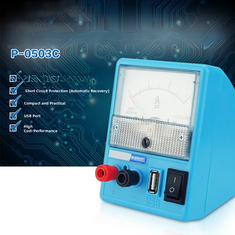 

USB Power Adapter 5V DC Power Supply Short Circuit Protection Automatic Recovery Stable 5V Output USB Interface