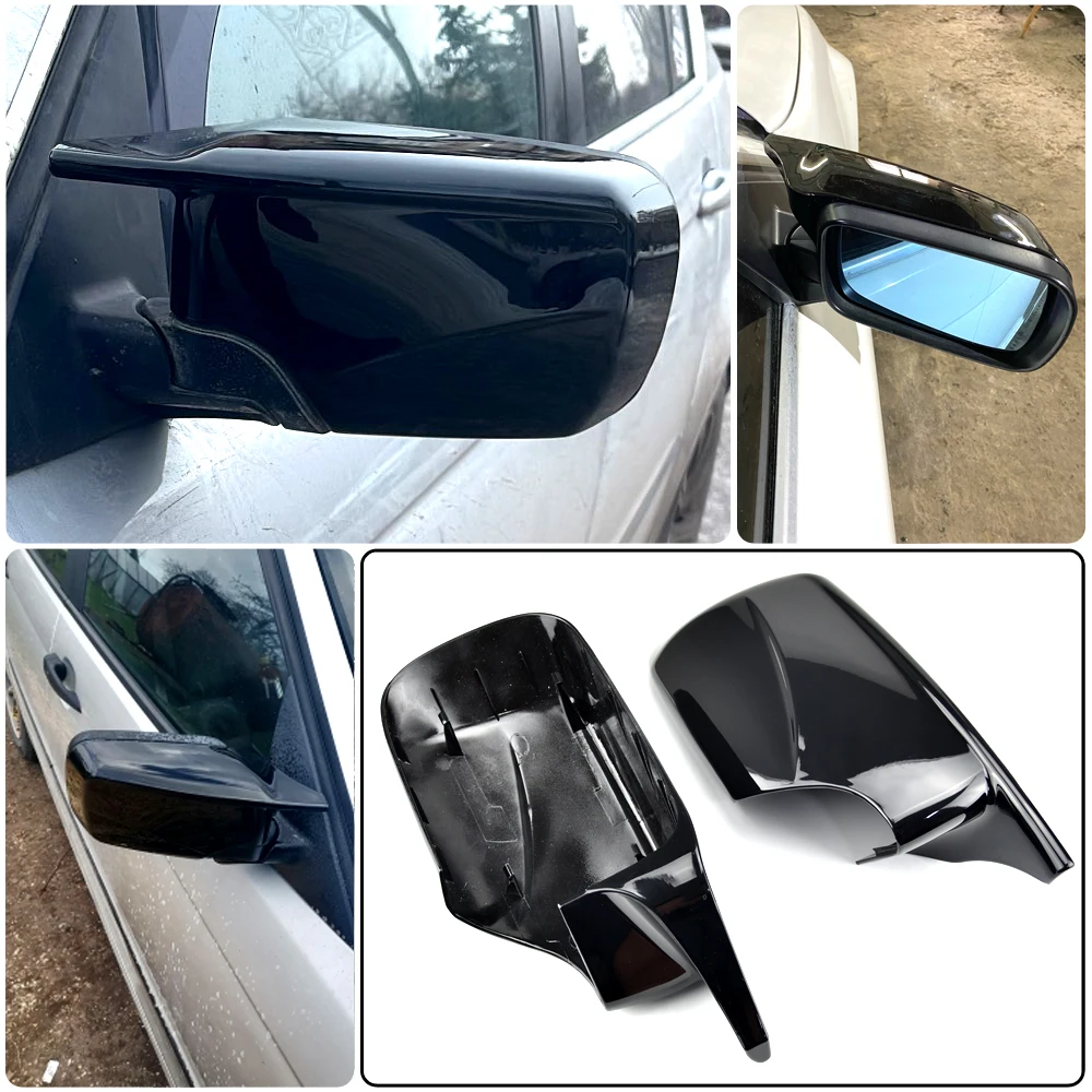 

Rearview Mirror Covers Side Mirror Caps For BMW E46 E39 1998 1999 2000-2005 51168238375 51168238376