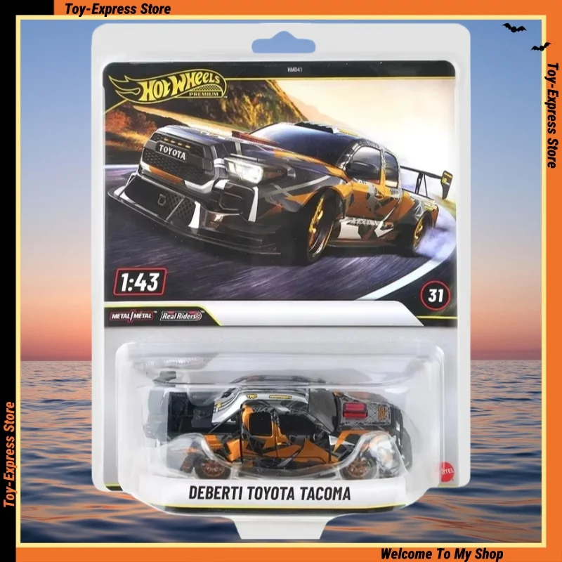 hot-wheels-premium-1-43-2026-children-toys-hotwheels-2026-boys-kids-toys-1-43-car-model-deberti-toyota-tacoma-alloy-collectible