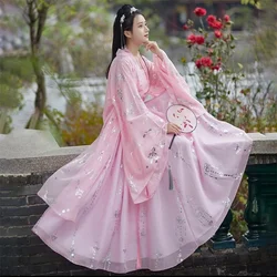 Hanfu Dress Women Chinese Ancient Traditional Hanfu Carnival Princess Cosplay Costume Stage Hanfu Blue&Red Dance Dress