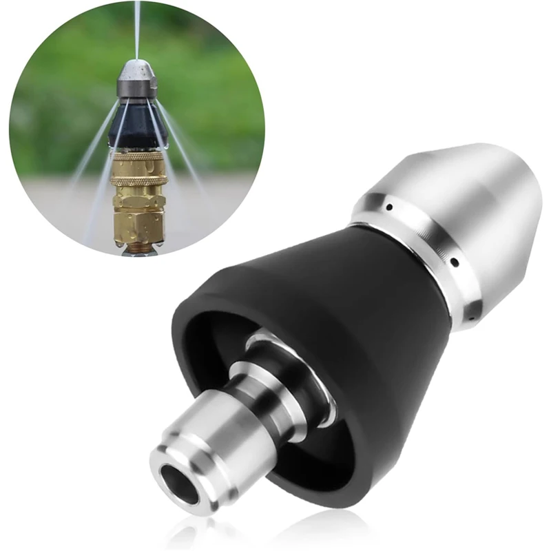 

Инструмент для очистки канализации, насадка для очистки труб, быстроразъемный разъем 1/4, насадка для мойки высокого давления, канализационная форсунка для сливного шланга, 5000PSI