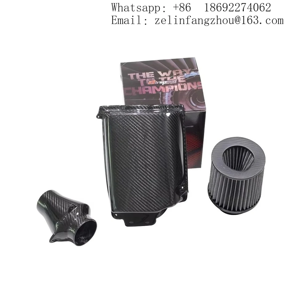 Dry Carbon Fiber 3K Twill Carbon Weave Clear Texture Air Intake System Kits For BENZ E E180 E200 E260 M274 2.0T Induction System