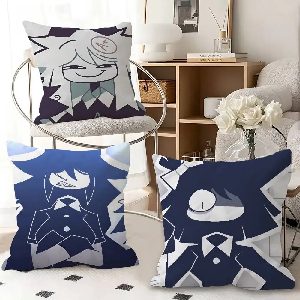 1pc FPE A-Fundamental Paper Education Cute Pillow Case Fashion Square Pillowcase Bedroom Sofa Room Ins Decoration Leisure
