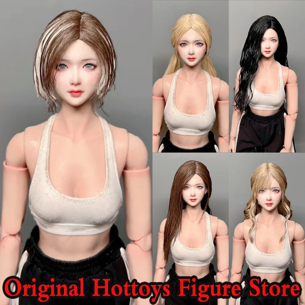 

Масштаб 1/6, аксессуар для сцены женщины-солдата, парики Тан Ли, покрытие для волос, серия, подходит для окружности головы, около 9,5 см, кукла с лысой головой