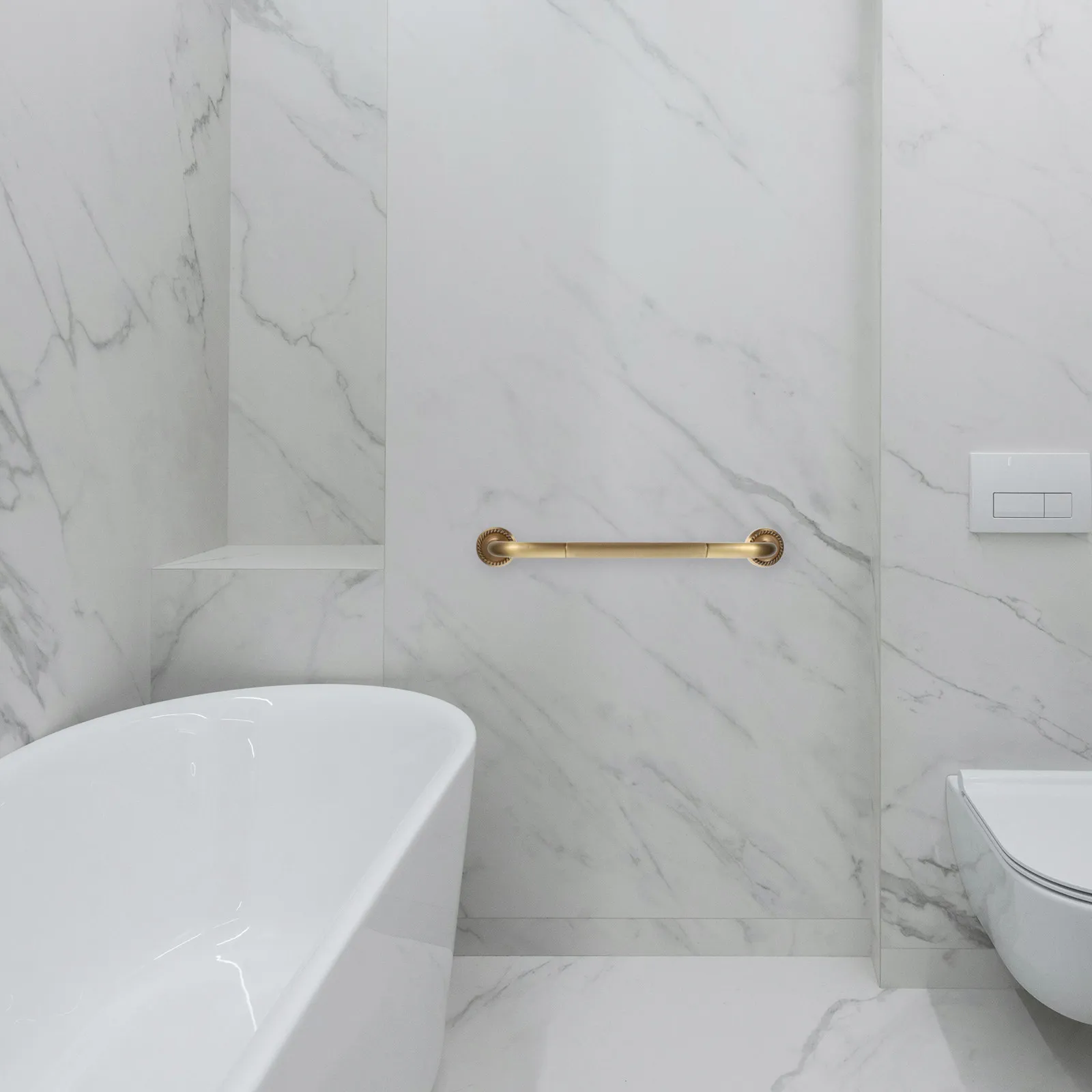 

Shower Grab Bar Copper Safety Handrail Bathroom Wall Mounted Non-Skid Handle for Elderly Disabled Shower Handles for Elderly