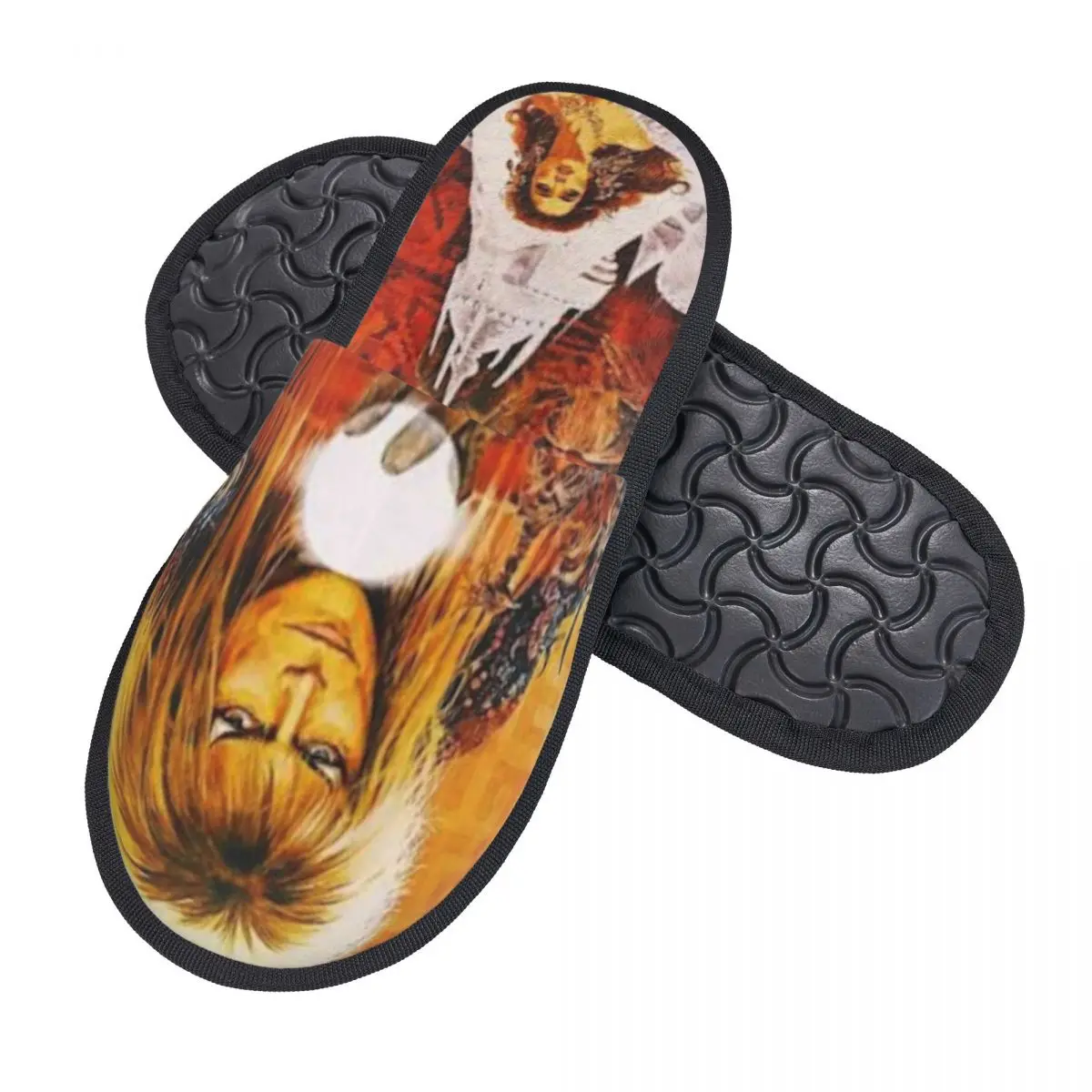 Labyrinth Jareth The King Of The Goblins House Slippers Women Cozy Memory Foam Fantasy Film Slip On Spa Slipper Shoes