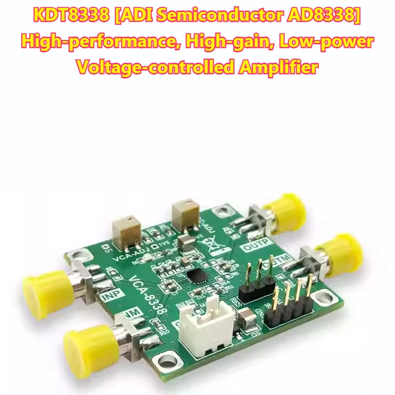 TopElec AD8338 Voltage Controlled Amplifier Module Intermediate Frequency Ultrasonic Echo Amplifier, High Gain, Low Noise KDT833