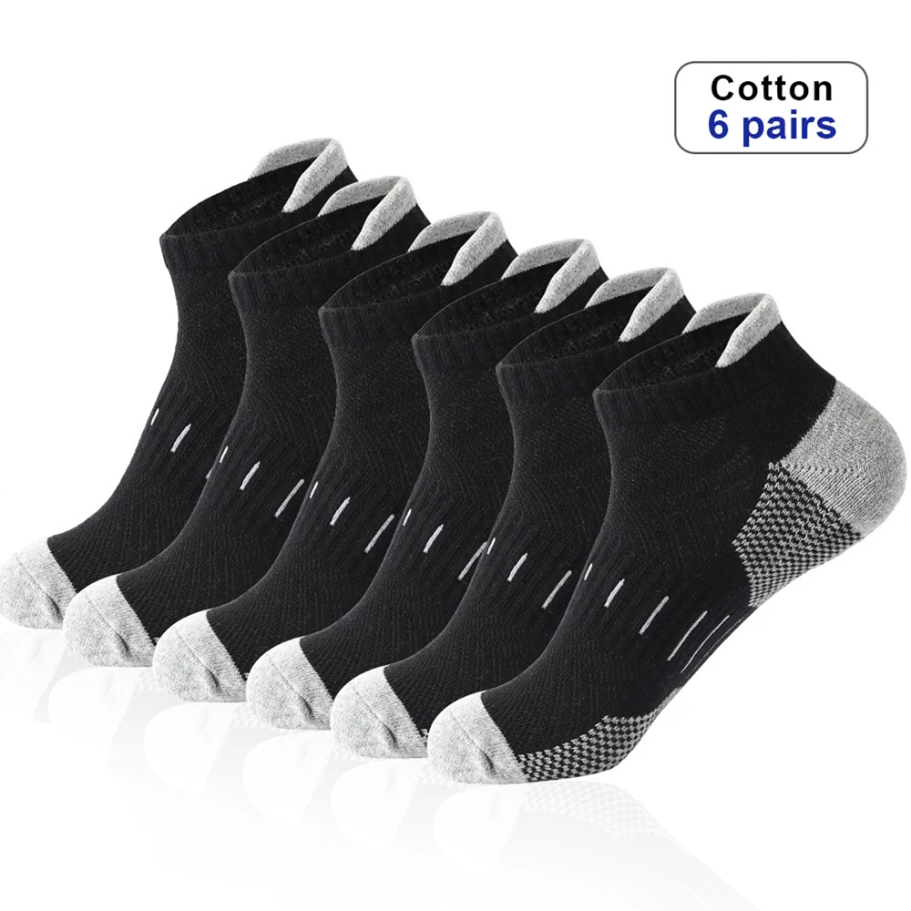 3 Pairs thick Ankle Socks Men Breathable Street Fashion Sport Deodorant Travel Professional Marathon Running Sock Low Cut Socks