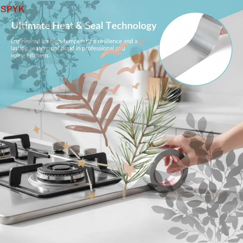 Foil Duct Tape Waterproof Aluminum Patch Seal Insulation: Adhesive Metal Tapes Ductwork Sealing
