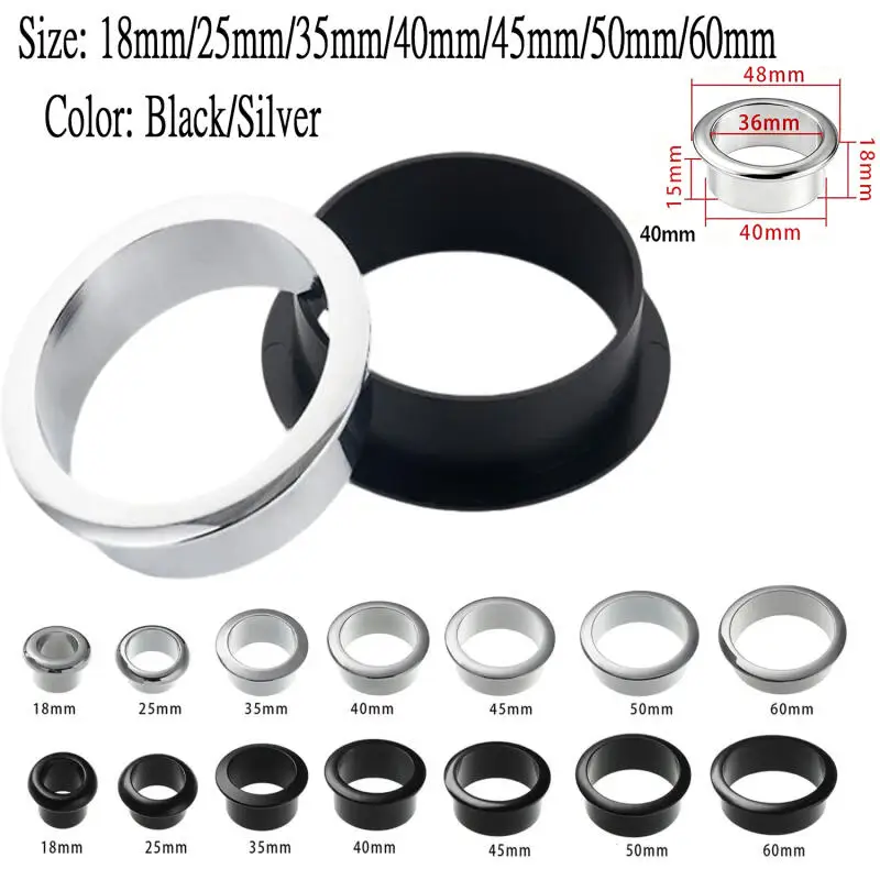 Zinc Alloy Computer Desk Cable Grommets Wire Hole Cover Cabinet Vent Hole Decor Plug Cable Outlet Port Furniture Hardware