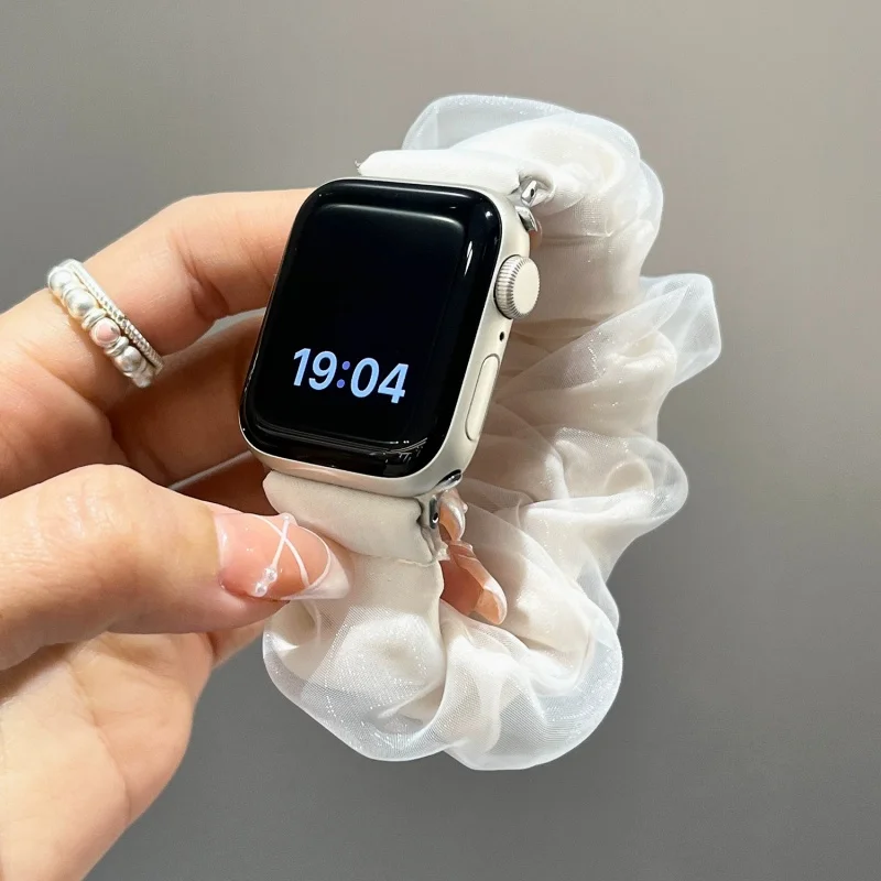 Korea Stylish Watch Band For IWatch 46mm 49mm 40 41mm 42 44 45 Soft Fabric Wristband For IWatch Series S10 9 8 7 Without Watch