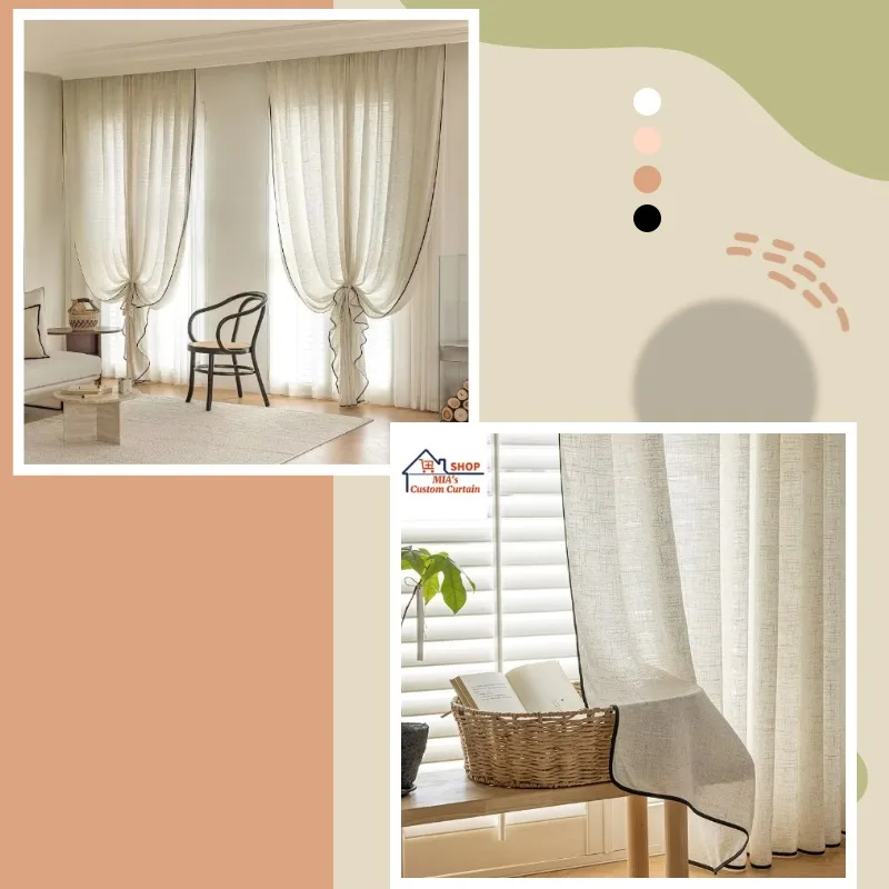 

Custom Size French Valance Tulle Curtains Modern Starlight Sequin Romantic Luxury for Home Living Dining Bedroom Decor Sheer