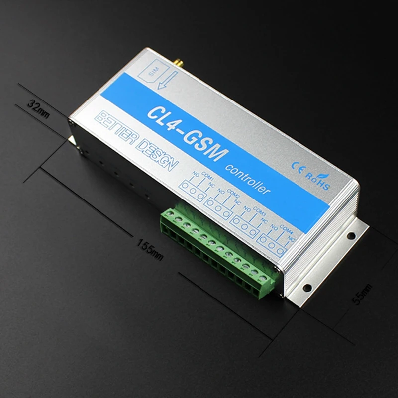 M05K 4 Channel Relay CL4-GSM SMS GSM APP Wireless Controller GSM Receiver And Switch Gate/Door Opener Operator For Home Alarm Se