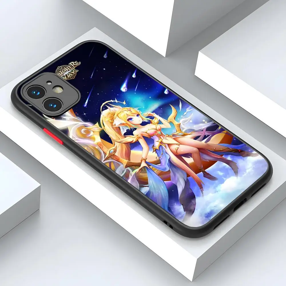 Game Summoners War Sky Arena Phone Case Matte Transparent Back For IPhone 16 15 14 13 12 11 Pro Max X XR XS 8 SE Mini Plus Cover