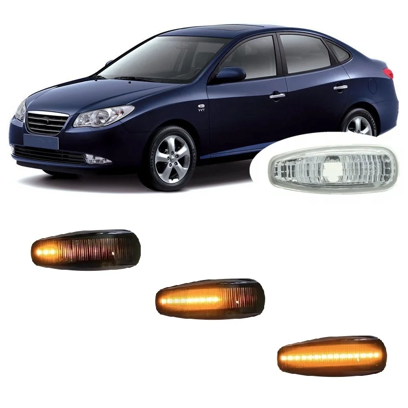 for Hyundai Elantra Touring Avante HD 1.6i 2.0i 2006 2007 2008 2009 2010 2011 Dynamic LED Side Marker Turn Signal Light Lamp