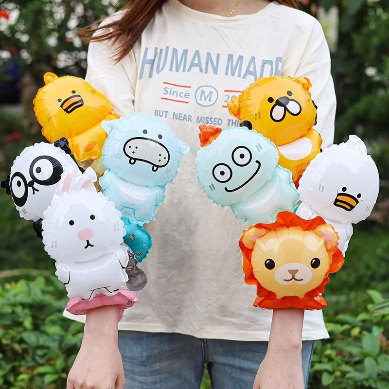

Children's wrist balloon kindergarten holiday decoration cartoon animal stall night market gift birthday decoration