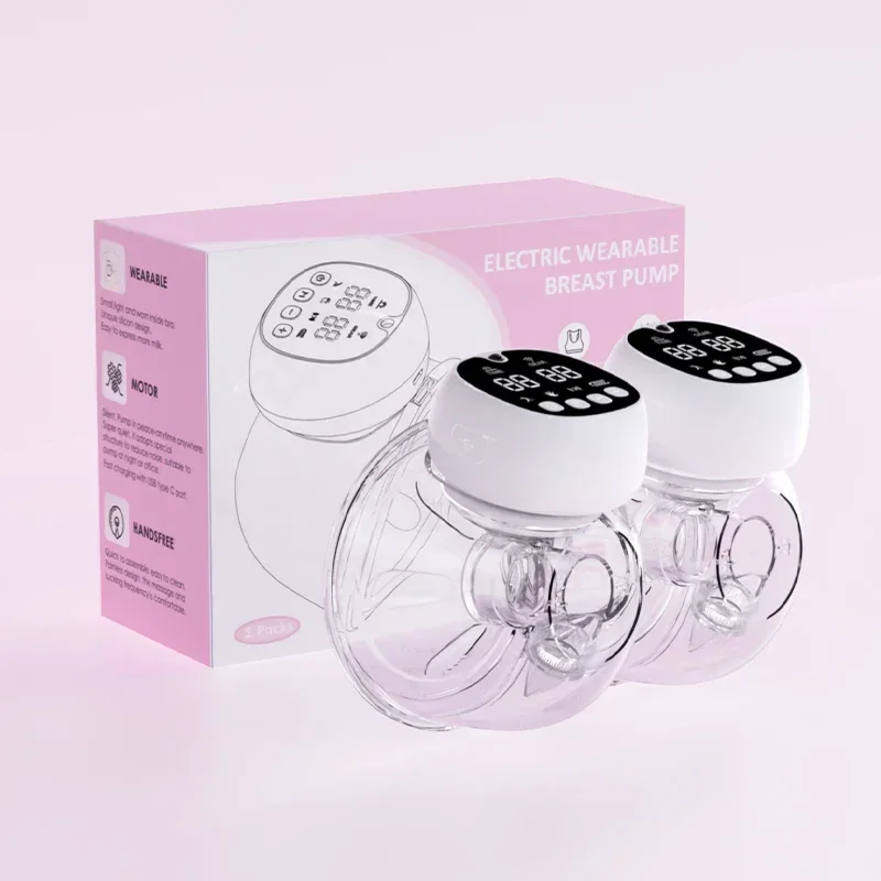 Wearable Electric Breastss Pump Unique remote control synchronized milk pumping for both Breastsss