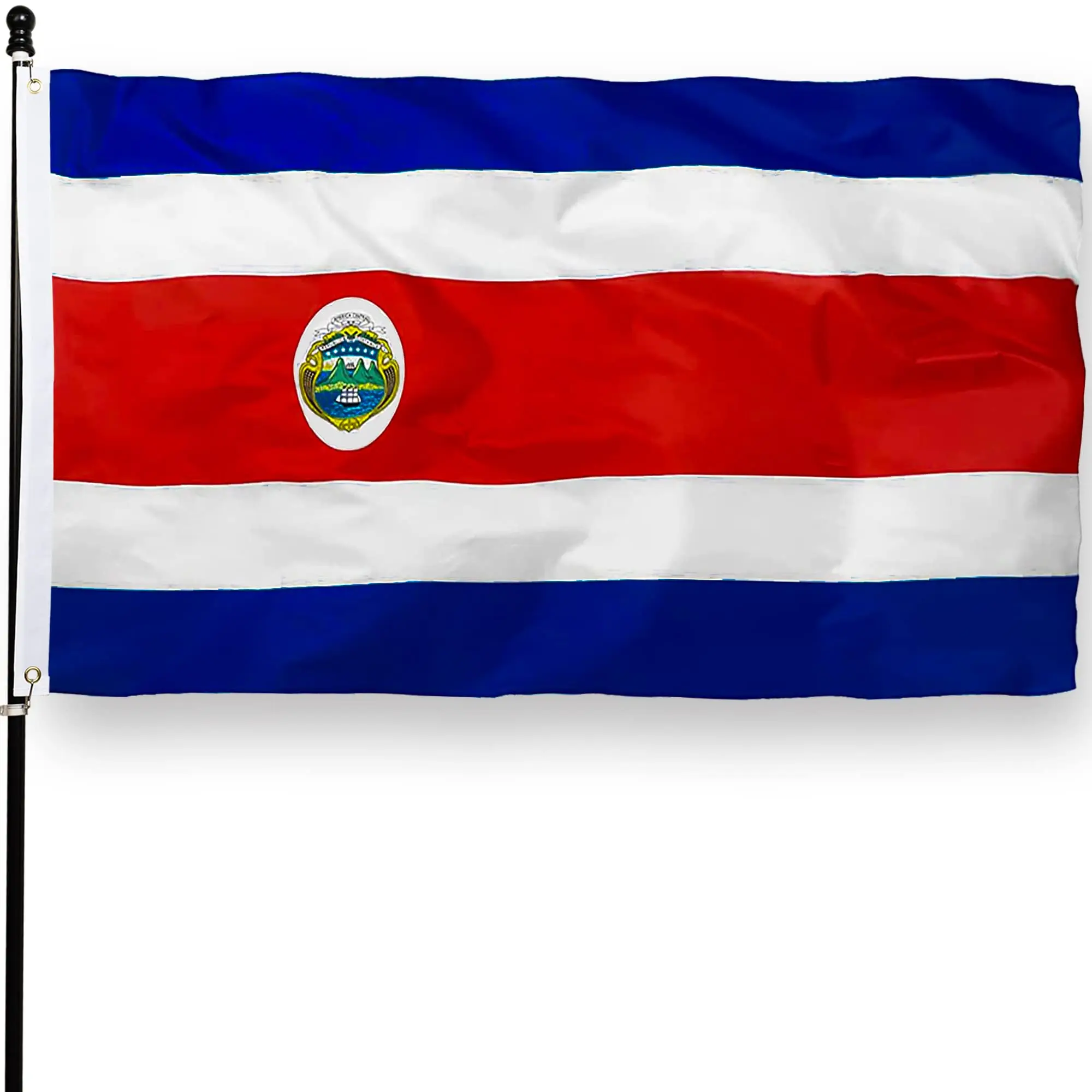 Flagnshow 100% Polyester Costa Rica Flag