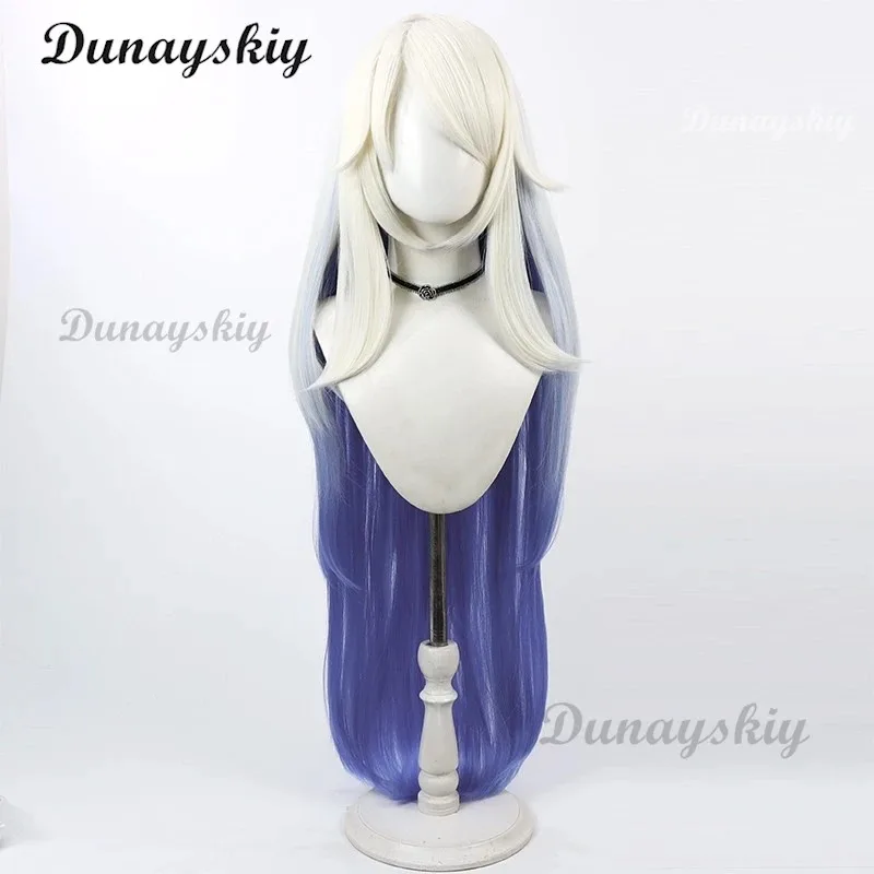 Emily Cosplay Wig Hazbininn White Purple Gradient Long Hair Seraphim Angel Halloween Carnival Party Performance Wig Customized